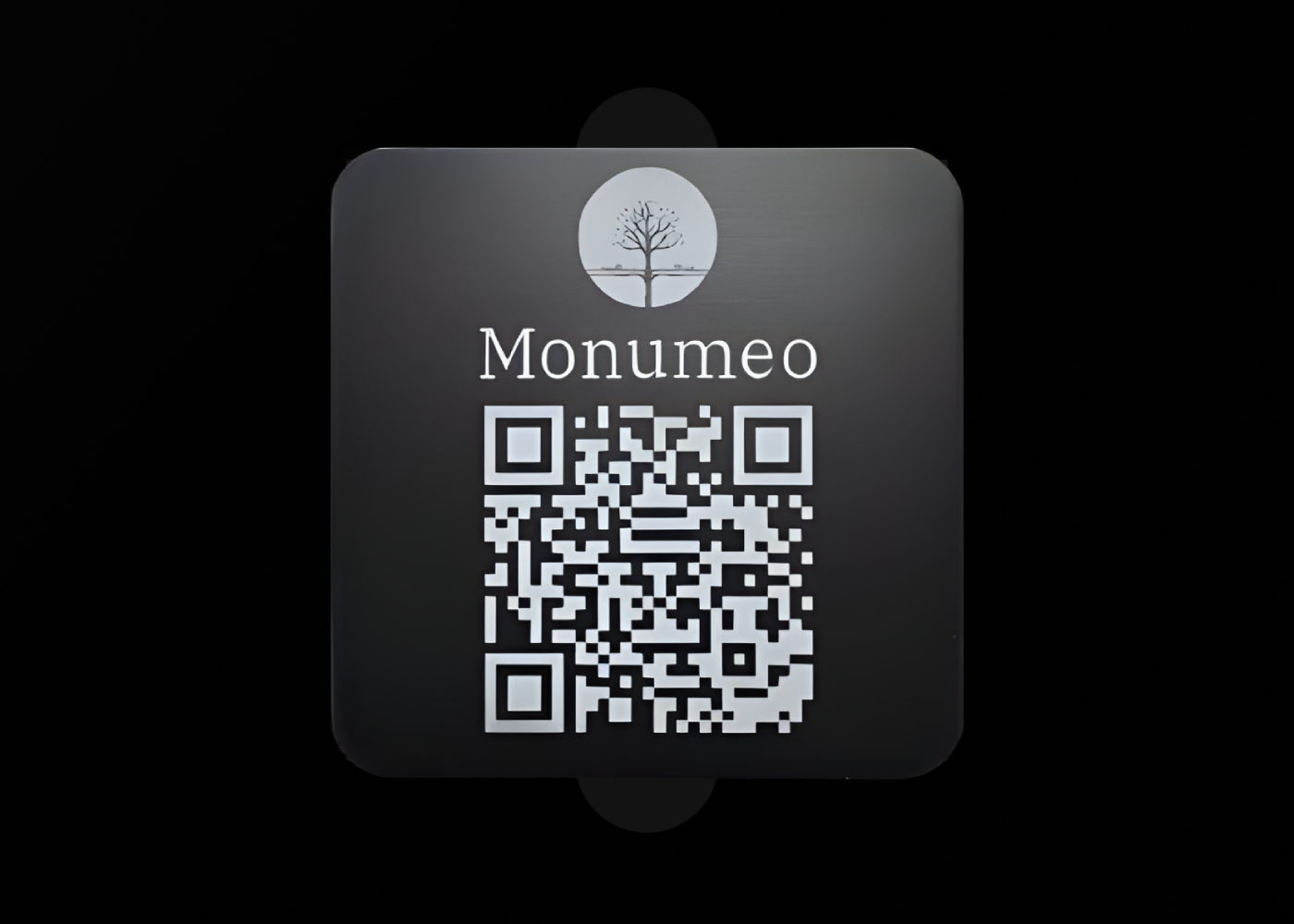 QR Code Aluminiumplakette